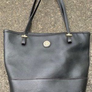 Anne Klein Purse - Black Vinyl